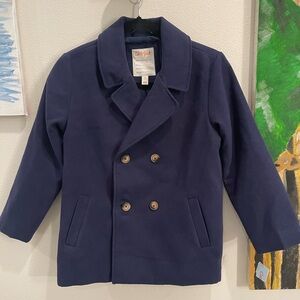 Cat & Jack Boys Peacoat in Navy Blue Size Medium